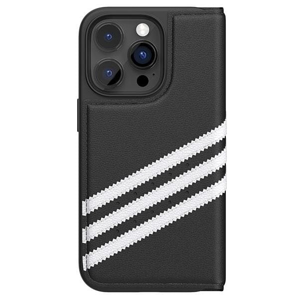 Adidas OR Booklet Case PU for iPhone 14 Pro - Black and White