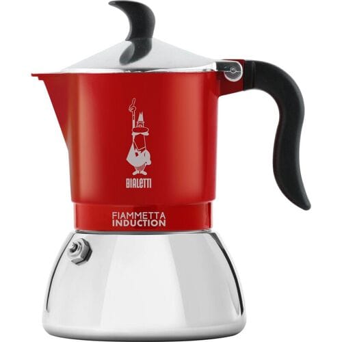 Bialetti Fiammetta Induction Moka Express 0,1 l Rood, Roestvrijstaal