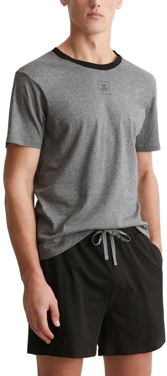 Marc O'Polo Men short pyjama set zwart/grijs XXL