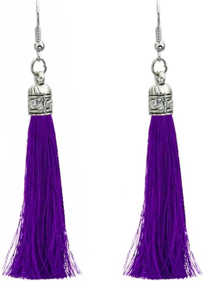 Fako Bijoux® - Oorbellen - Kwast Romania - Paars