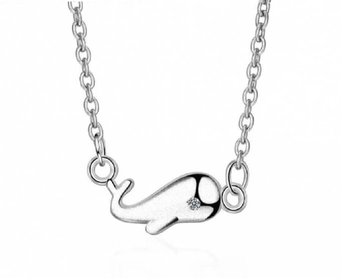 Ketting Dolfijntje Zilver 40 cm
