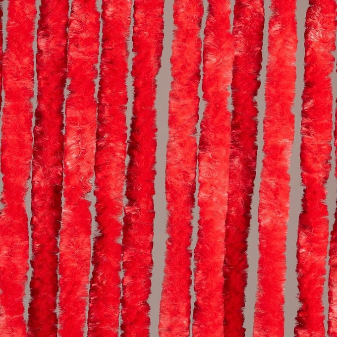 Luxe Kattenstaart Vliegengordijn - 100 x 220cm - Rood