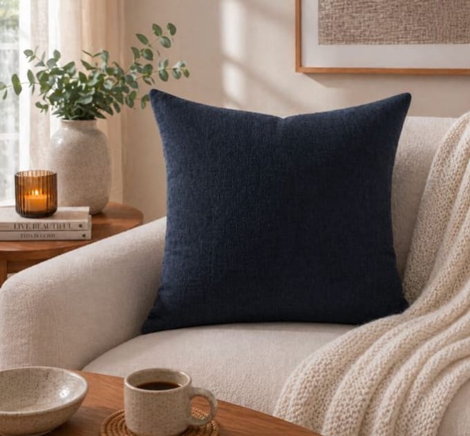 Timeless Linen Collection Kussenhoes - Donkergrijs - 45x45 cm