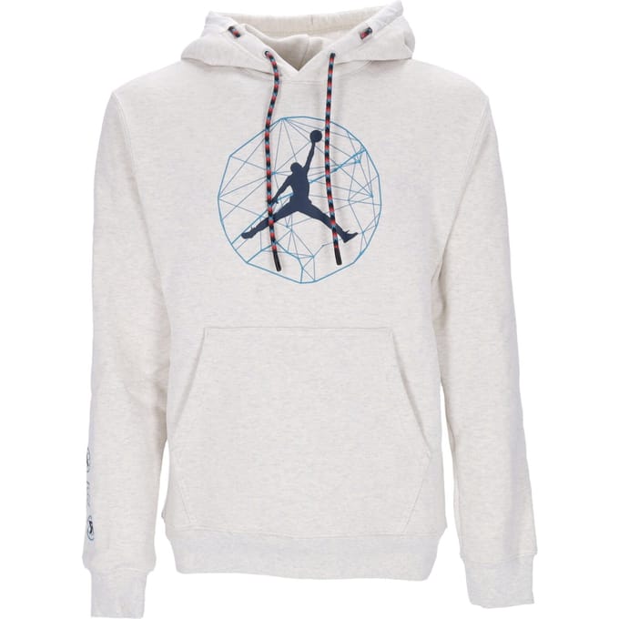 Essential Mountainside herenhoodie met grafische capuchon Oatmeal Heather