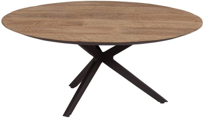 DTP home Metropole salontafel rond teakhout 90x90x38 cm