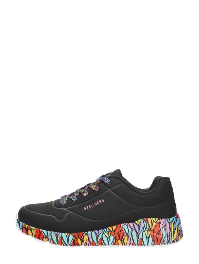 Skechers Uno Lite - Subtle Love Sneakers Laag - Zwart
