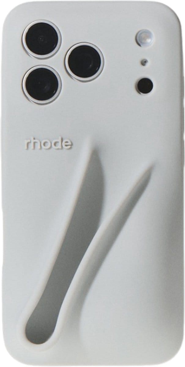 Rhode Lipcase voor iPhone 17 PRO – Bubble Case – Grijs
