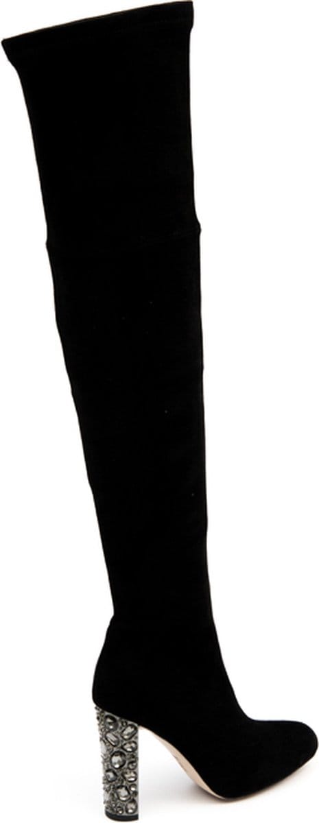 Zerba - Dames Laarzen - Maat 38 - Zwart - Nubuck Leer - Spazzate