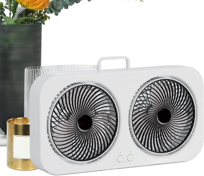 VHV - Campingventilator - campingventilator met lamp - USB oplaadbaar, stil - voor camping, tent, caravan
