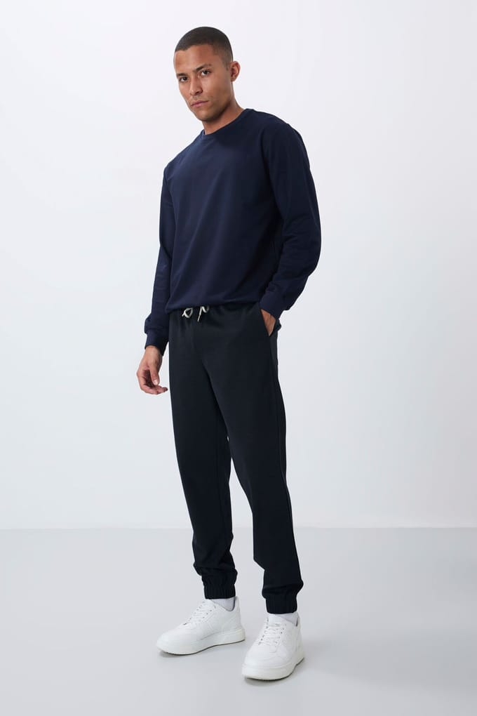 Heren Regular Fit Fleece Joggingbroek
