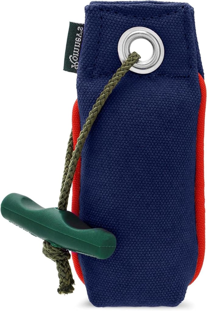 Honden Dummy - Zoek dummy - Hond trainen - Drijvend en werpgreep - 100 gram - Blauw