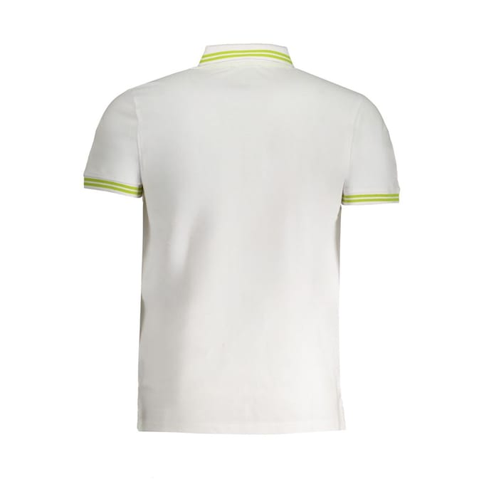 Cavalli Class Witte Katoenen Polo Heren T-Shirt
