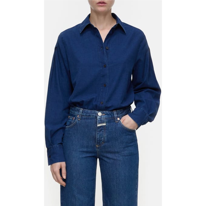 Closed Fitted Shirt & Blouses Dark Blue Taglia: XXS | Magliette intime Outlet | Donna | Blu