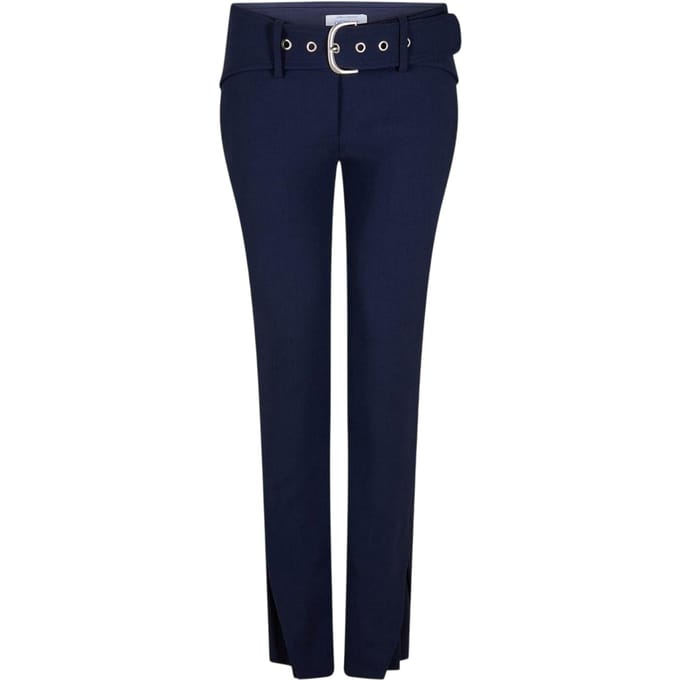 Off White Dames/Dames Reguliere Broek (Kobaltblauw)