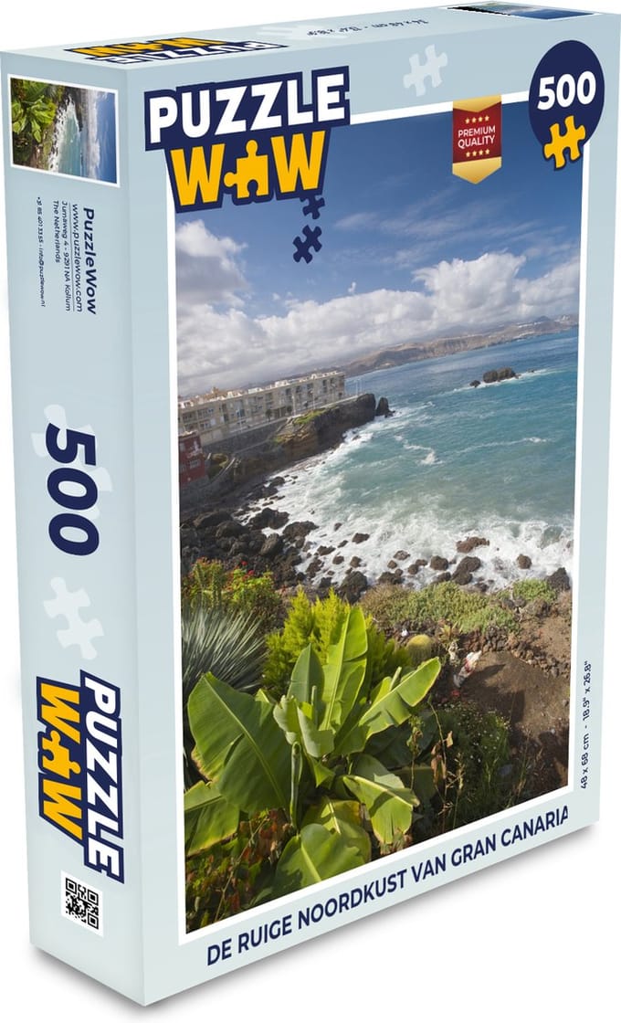 Puzzel De ruige noordkust van Gran Canaria - Legpuzzel - Puzzel 500 stukjes