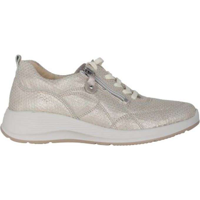 Waldläufer Kalea - dames sneaker - Zilver - maat 39.5 (EU) 6 (UK)