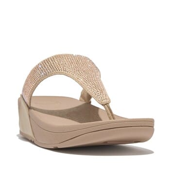FitFlop Damen Flip Flops Lulu Toepost-Hotfix EC5 Latte Beige-36
