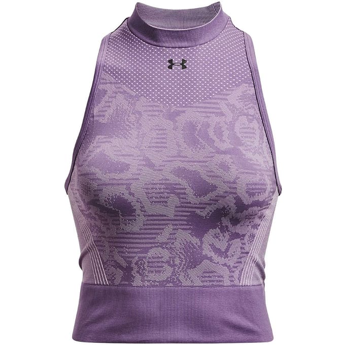 Under Armour Rush Dames Paars Naadloos Gewaad Top