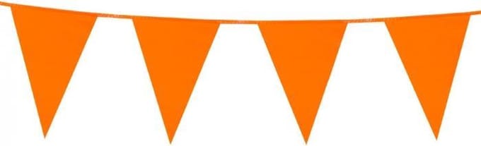 Vlaggenlijn oranje 10 m - .