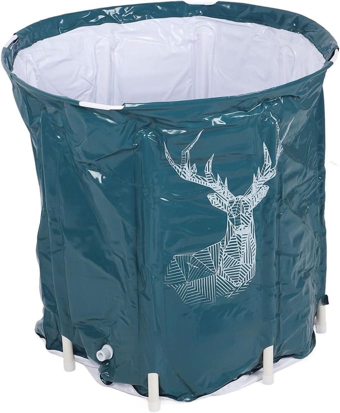Opvouwbare Badkuip - Draagbare Kuip - Ontspanning Thuis - Grote Capaciteit 80L - 70x65cm - Niet gespecificeerd