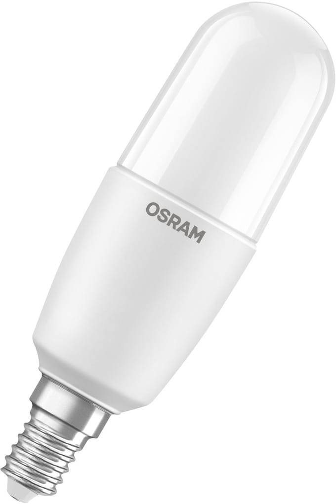 OSRAM LED Classic Stick lamp 8,5W 827, 2700K warm wit, E14, mat, 806 lm, 15.000u, voor woonruimtes