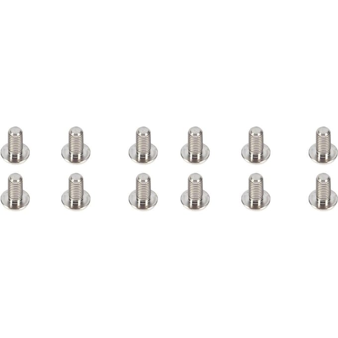 12 stuks T25 Titanium Legering Torx Kop Schroeven Schijfrem Bouten Voor Fiets(zilver) zilver