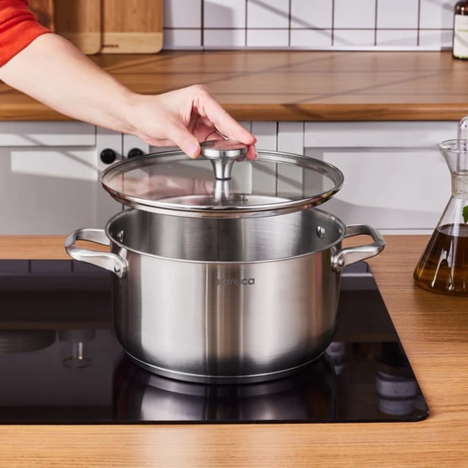 Karaca Elite - Kookpan met Deksel – 24 cm – RVS – Inductie Geschikt