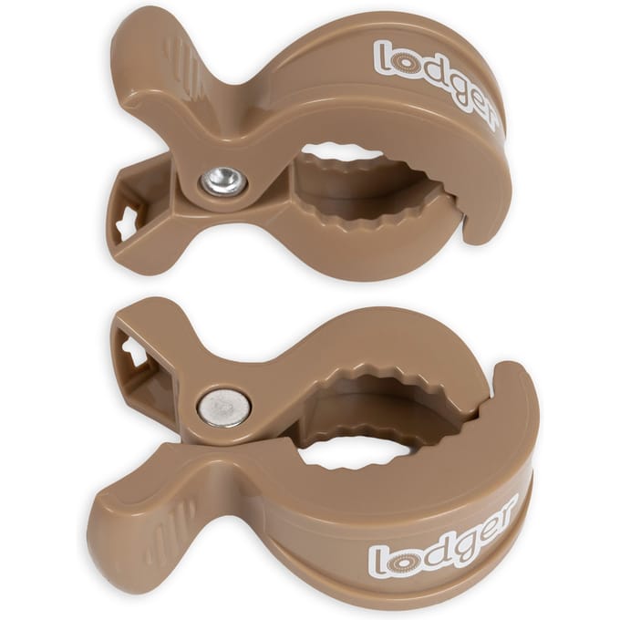 Swaddle Clips 2-pack Beige Handig aan de kinderwagen