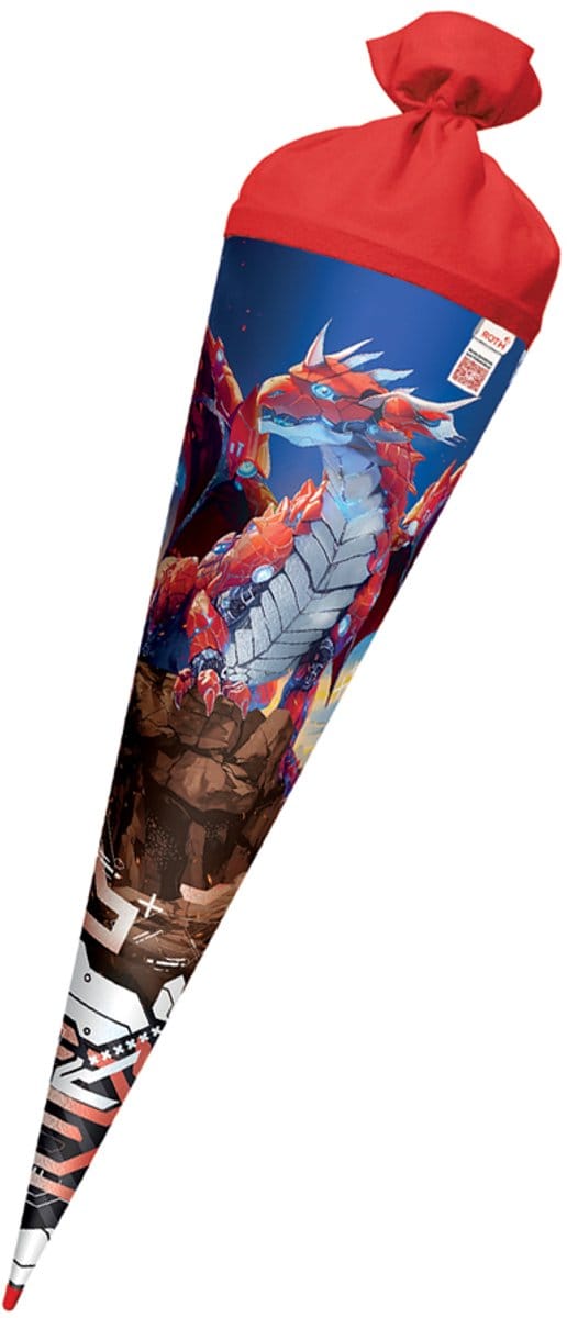 Ronde motief-schooltas 'Robo Draak', folie, 70 cm