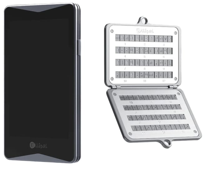 Ellipal Titan 2.0 Bundel + Ellipal Seed Phrase Steel - Hardware Wallet - Seed Phrase Protector