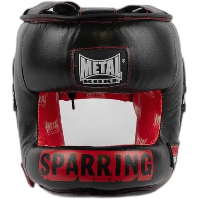 Bokshelm met stang Metal Boxe Sparring