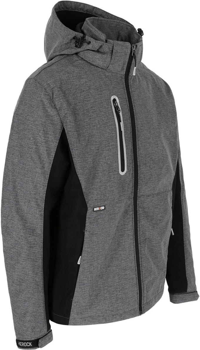 Herock Flexor Softshell Jas Reflec. Zwart S