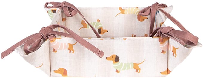 Clayre & Eef Broodmand 35x35x8 cm Beige Katoen