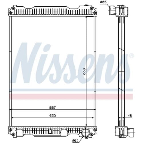 Radiator, motorkoeling NISSENS 633350