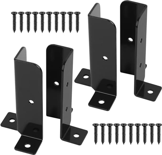Solidchoice - Set van 4 Poststeunen voor Houten Palen