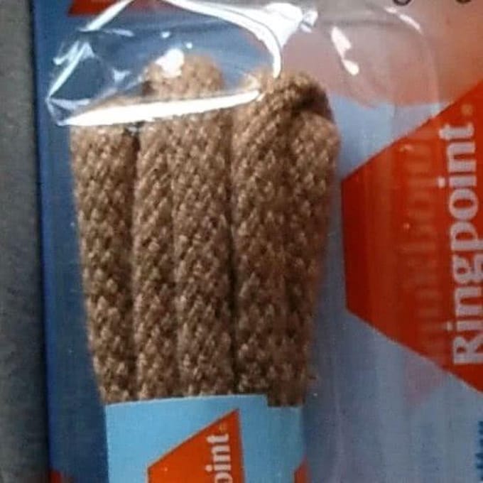 3 mm x 60cm Beige - Rond Cord 100% katoen schoenveter