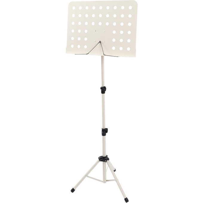 Opvouwbare lessenaar, in hoogte verstelbaar, draagbare lessenaar voor viool en saxofoon, beige white