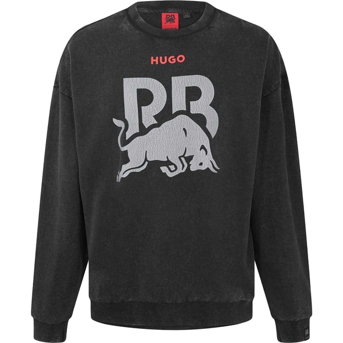Hugo Sweater met grafische print voor heren (Zwart)