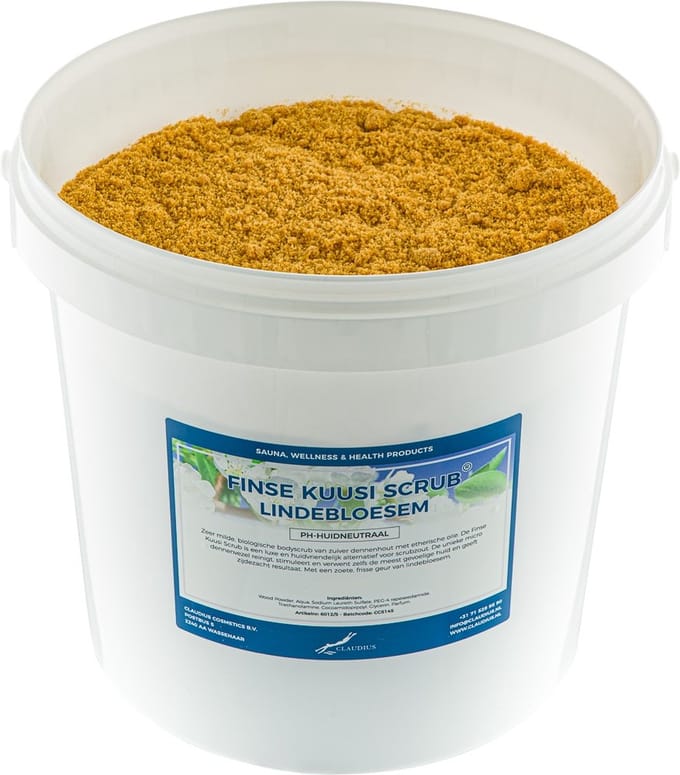 Kuusi Scrub Lindebloesem 10 liter - Hydraterende Lichaamsscrub