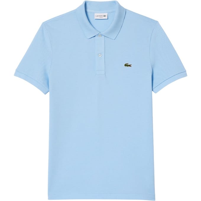 Lacoste Pique Poloshirt Lichtblauw - Maat S - Heren