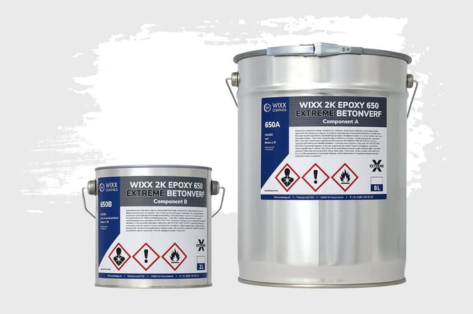 Wixx 2K Epoxy 650 Extreme Betoncoating - 10L - Wit