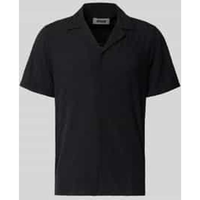 regular fit vrijetijdsoverhemd van mix van viscose en katoen model 'Bijan'