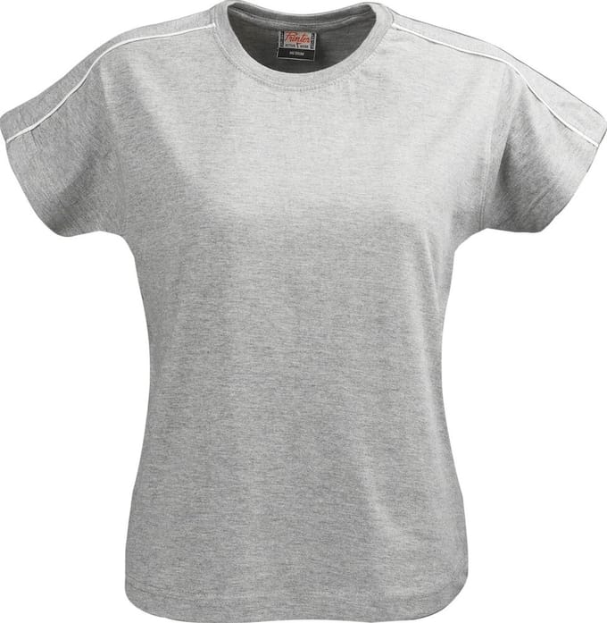 Printer T-SHIRT BIKE LADY 2264012 - Grijs Mêlee - L