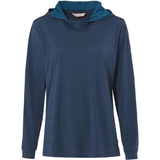 VAUDE Mineo LS Hoody, Trui, Dames Outdoor Sporttrui, Capuchon, Losse pasvorm