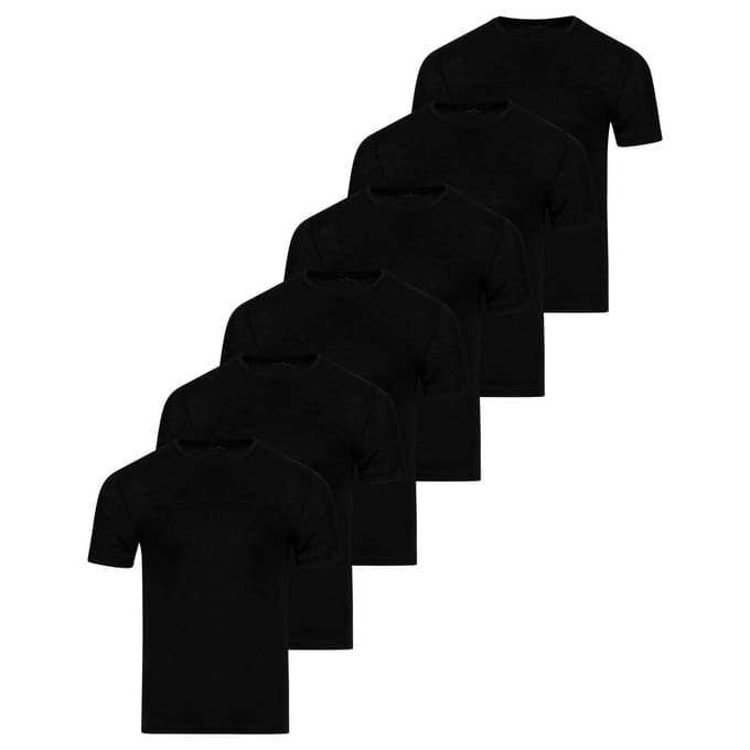 RAGMAN Heren onder t-shirts 6 pack Basic