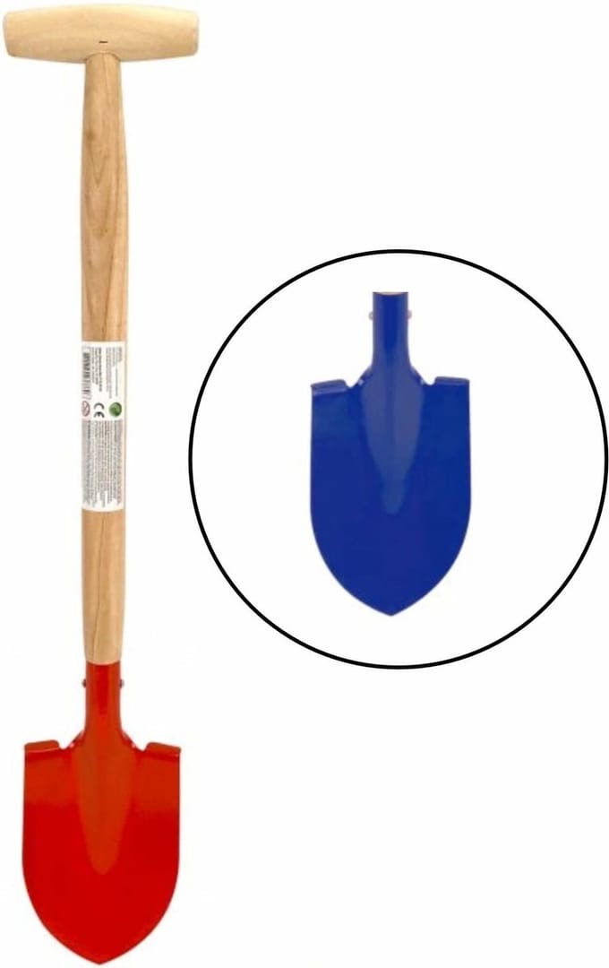 Benson Kinder Schep - Tuin en Strand - Blauw of Rood - 77 cm