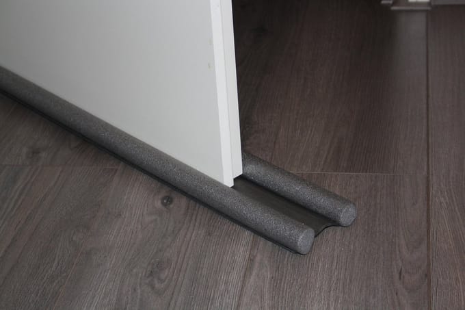 GS dubbele tochtrol 95cm - Tochtstopper voor deur - Grijs