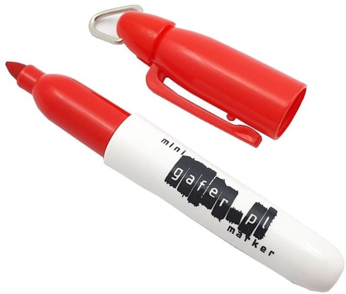 Gafer.pl Mini Permanent Marker - Rood