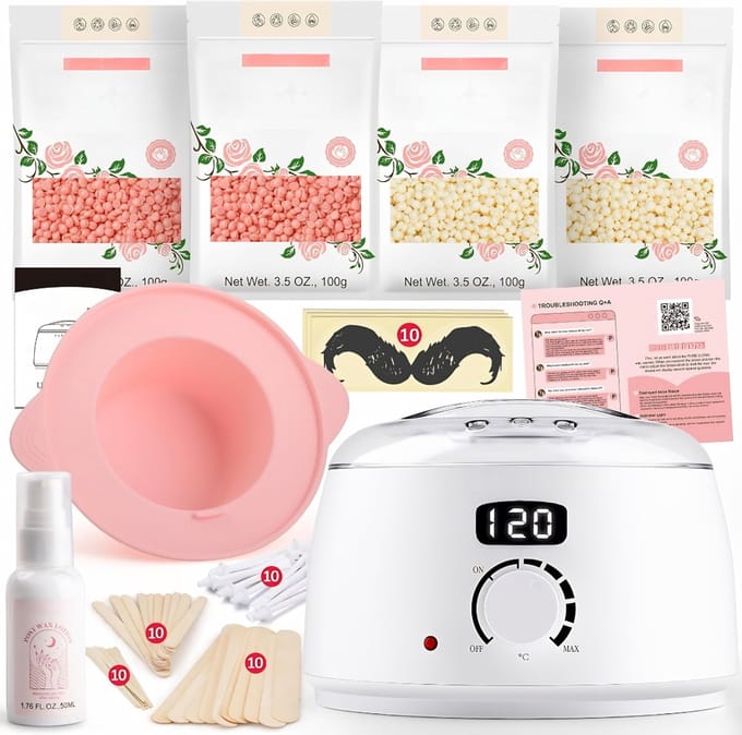 DnA® Wax Apparaat - Wax Set - Wax Kit - Wit - 21cm x 21cm x 16cm