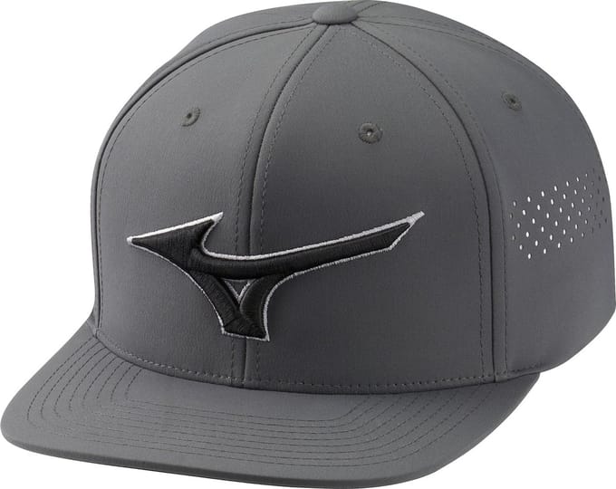Mizuno Tour Flat Snapback Golfcap - Donkergrijs
